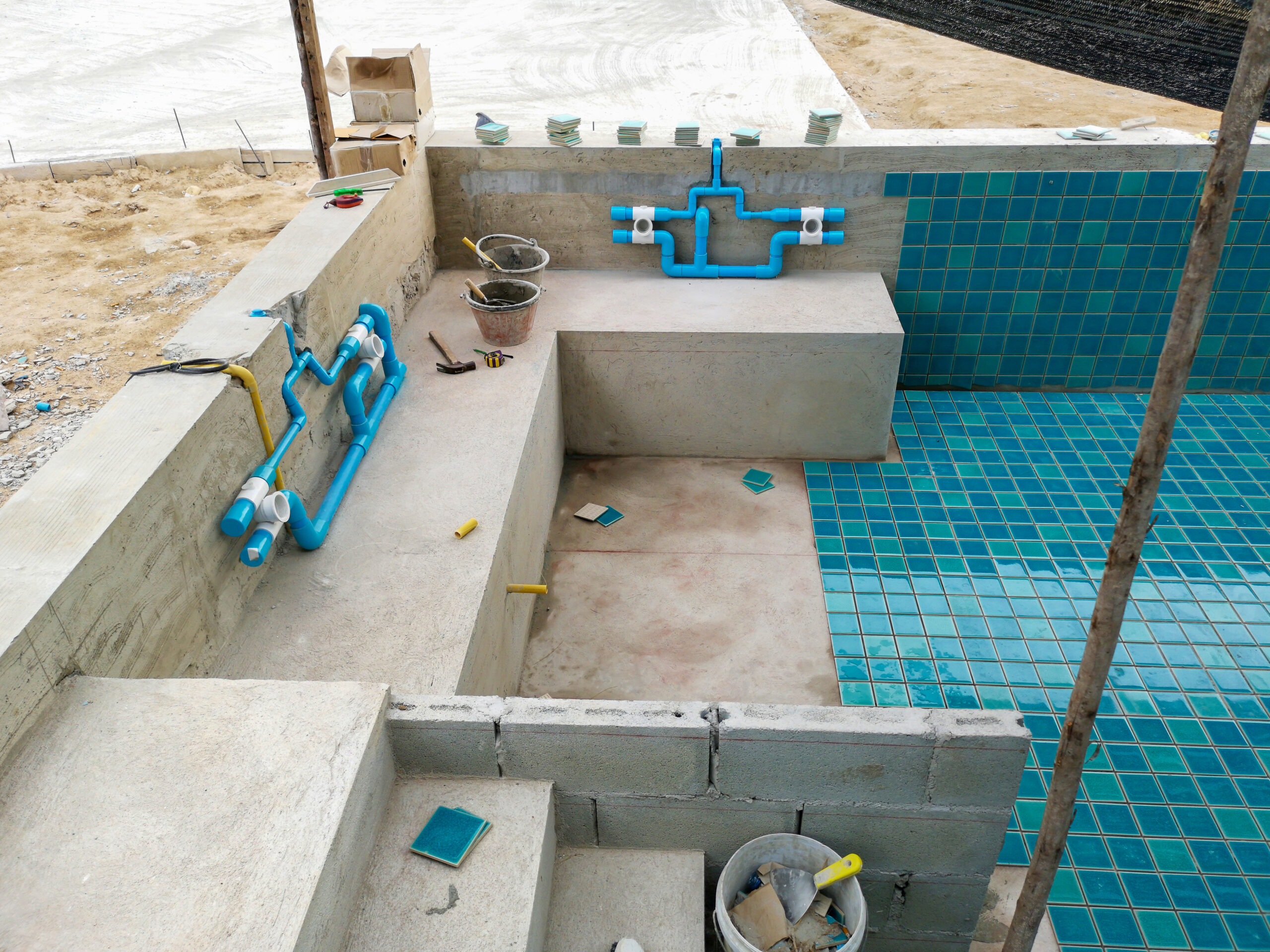 Installing,Jet,Air,Hayward,For,Pool.swimming,Pool,Construction.installing,A,Pool